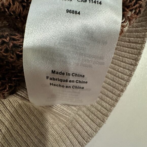 MOTHERHOOD Maternity Women's Size 2X Leopard Animal Print Pullover Sweater Soft - Picture 5 of 10